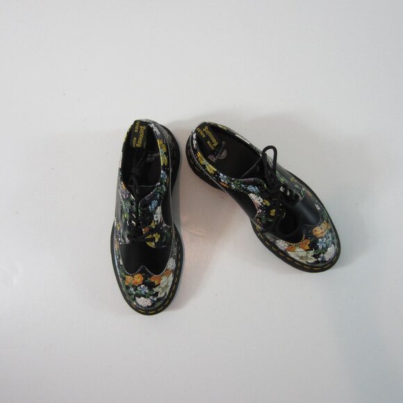 Dr Martens Darcy Floral Backhand Brogue Wingtip Oxford Women's 7 - Picture 2 of 6